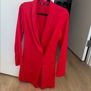 Zara Red Women's Mini Dress (Skort)